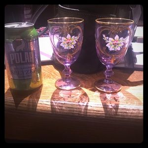 Murano glasses from Italy Purple